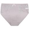 Plus Size Cotton Panties Sexy Lace Patchwork Women Underwear Solid Mid Waist Briefs 2XL-4XL 6 Pcs/set