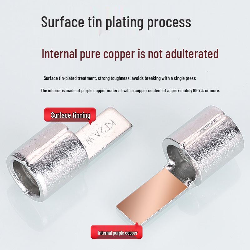 KT Keshitong Bare Copper Cold Crimp Terminal Lug DBN1.25-10-11-1418 Purple