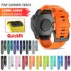 20 22 26 мм Силиконовый ремешок для часов Для Garmin Fenix 7 7X 7S 6X 6S 6Pro 5X 5Plus 3HR Умные часы Браслет Быстросъемный ремешок на запястье