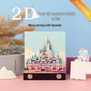 Принцесса в бегах: 2D сказочный замок стикеры - Креативный подарок с вырезанием из бумаги