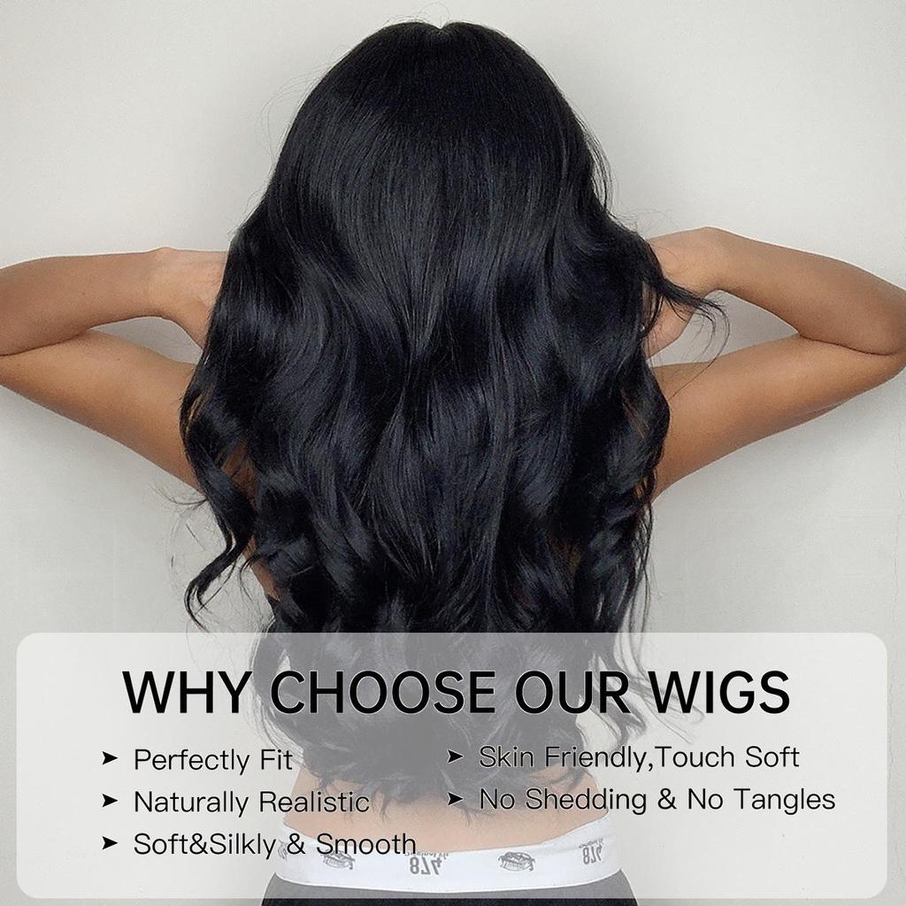 Women's 66cm Hair Black Long Curly Hair T-shaped Front Lace Rose Hair Net Headwear Pure Hand Woven Lace Wigs Kanekalon Wig