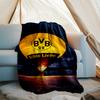 Borussia Dortmund printed throw blanket—soft,warm;versatile blanket for all seasons—perfect as &air-conditioning throw,nap blanket