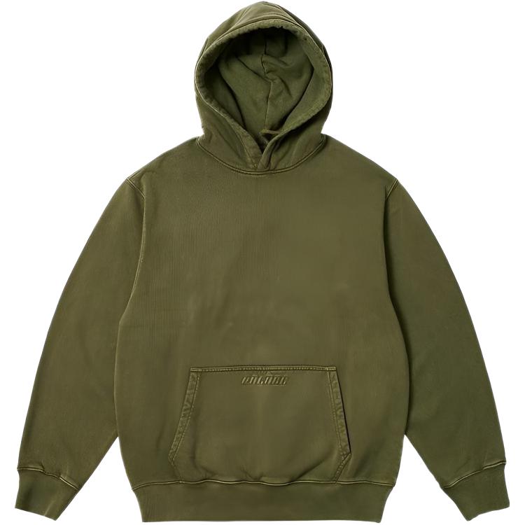 Palace Темно-зеленые топы унисекс с капюшоном Demon Hood P25CS169