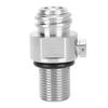 Soda Water Cylinder Valve Accessory M18x1.5 TR21-4 Thread for SodaStream Electroplating Silver