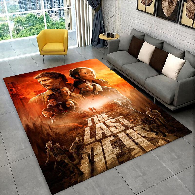 Horror Game TV The Last of Us Non-Slip Area Rug for Living Room,Bedroom,Playroom,Soft Carpet Floor Mat Home Decor Rug Kids Room