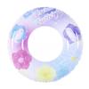 Круг для плавания для взрослых, О-образной формы, с ручкой, для игр на воде, пляжа, летнего отдыха, Искрящийся, Надувной, Диаметр 90 см (Синий, 90# Ручка)