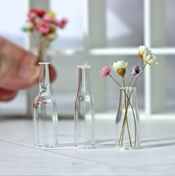1/6 1/12 Doll House Simulation Miniature Mini Glass Bottles Cup Model Decor