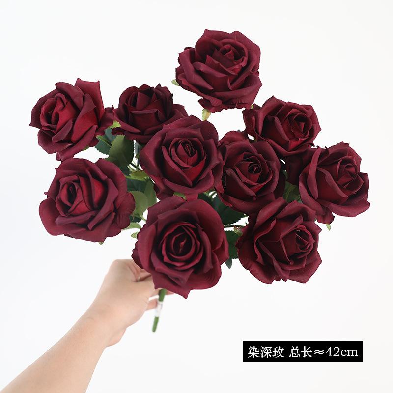 10 head bundle of simulated roses 10cm wedding auditorium set photography ornament