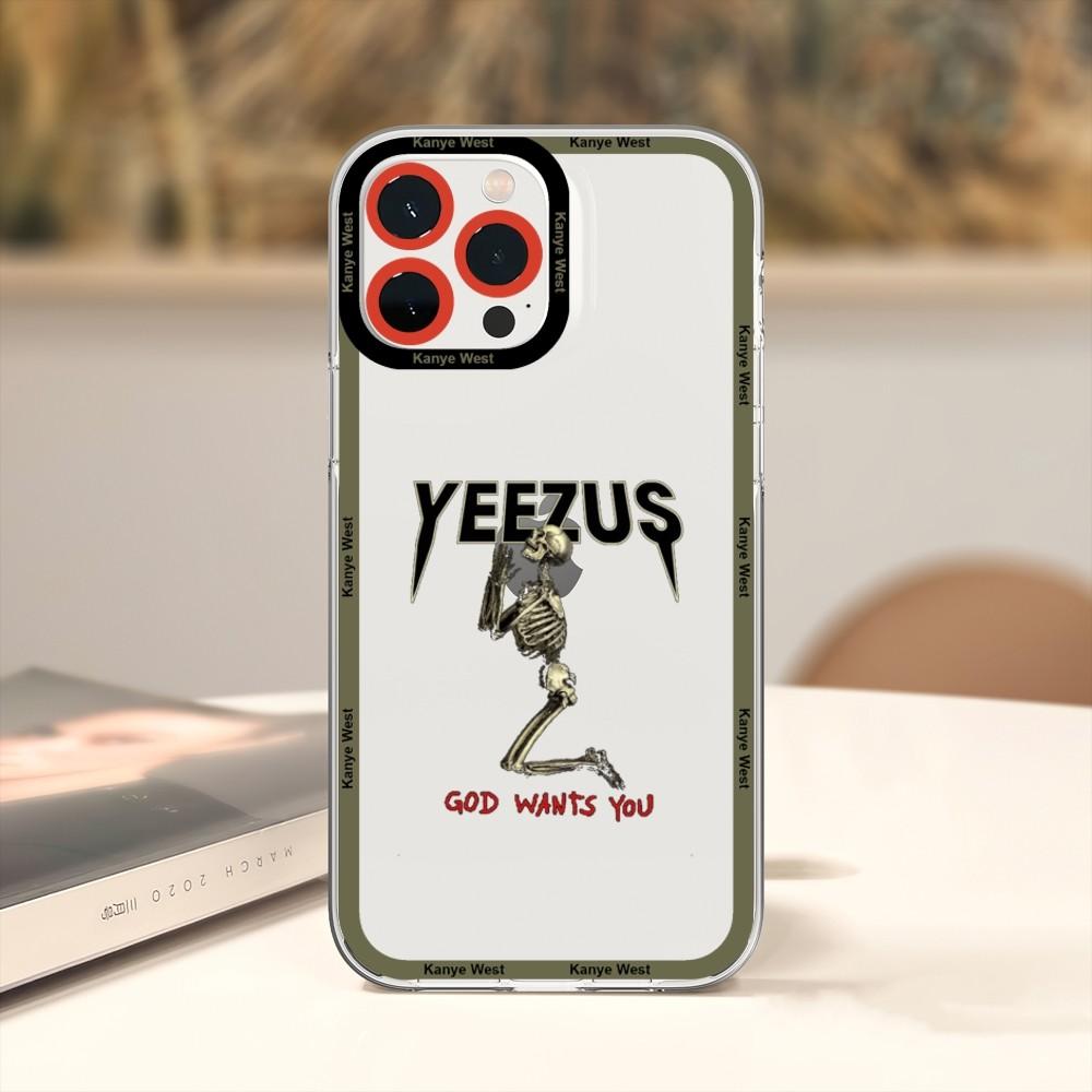 Чехол для телефона Kanye West Ye для iPhone 11 12 Mini 13 14 15 16 Pro Max Прозрачный корпус