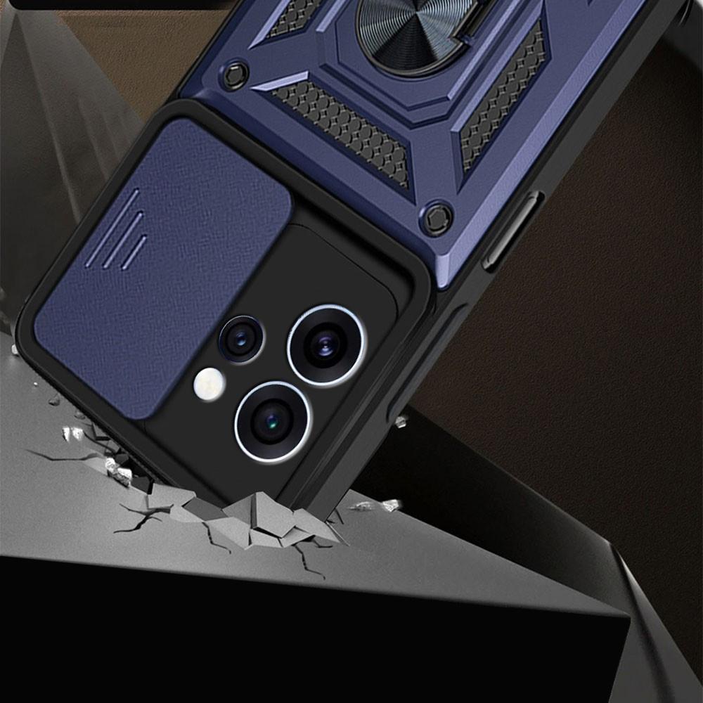 Armored case for Oppo Reno 15 Pro, CamShield Slide, blue