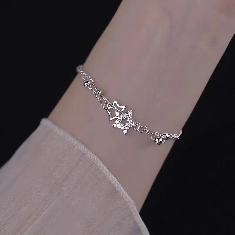 Delicate Geometric Doublelayer Bracelet For Women 2023 Light Design Luxury