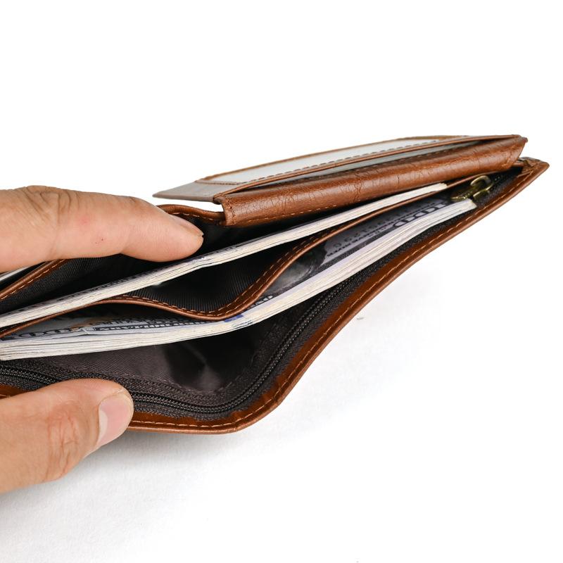 Orta Italian Bifold с окошком для удостоверения личности для мужчин, кожаный кошелек