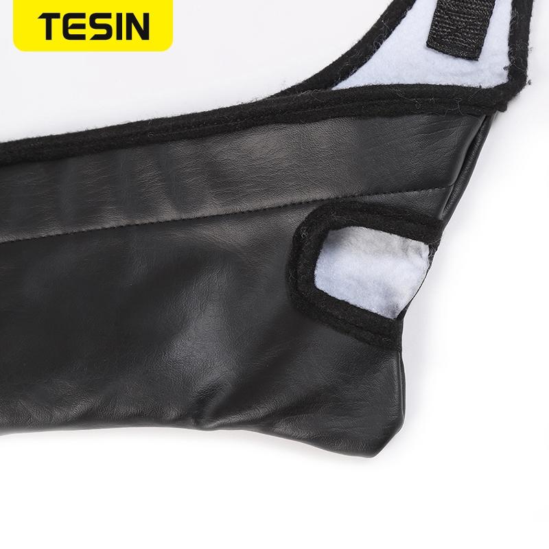 TESIN Car Cover for Jeep Wrangler JL Black PU Leather Engine Cover Front Hood Protector Accessories For Jeep Gladiator JT