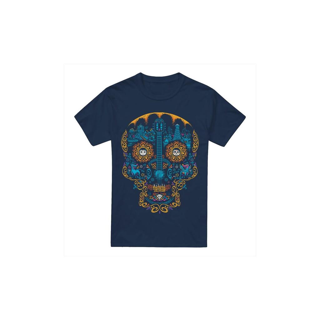 Coco Mens Day Of The Dead Miguel Dante Colorful Skull T-Shirt