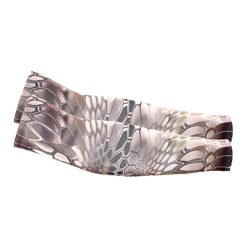 Women's UV-Protective Ice Silk Cycling Arm Sleeves - Lightweight, Breathable, Elastic Sleeves for Sun Protection and Scar Coverage.