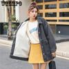 Lamb Hair Denim Jacket Female Autumn and Winter Hundred Take Korean Version of Loose Bf Plus Down Thickened Tops Ins Tide