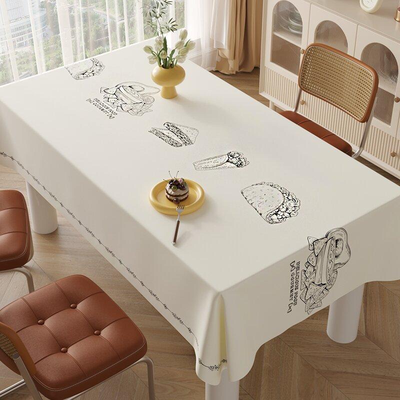 Скатерть ПВХ Люкс с узорчатым центром - Водонепроницаемая, Маслостойкая и Защищающая от ожогов