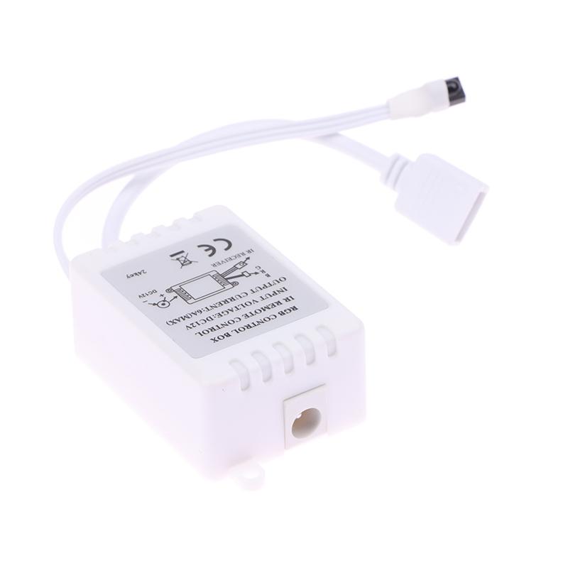 Светодиодный контроллер 24 клавиши светодиодный ИК RGB контроллер коробка 1 к 2 контроллер ИК пульт дистанционного управления диммер Dc12V для RGB 3528 5050 светодиодные ленты