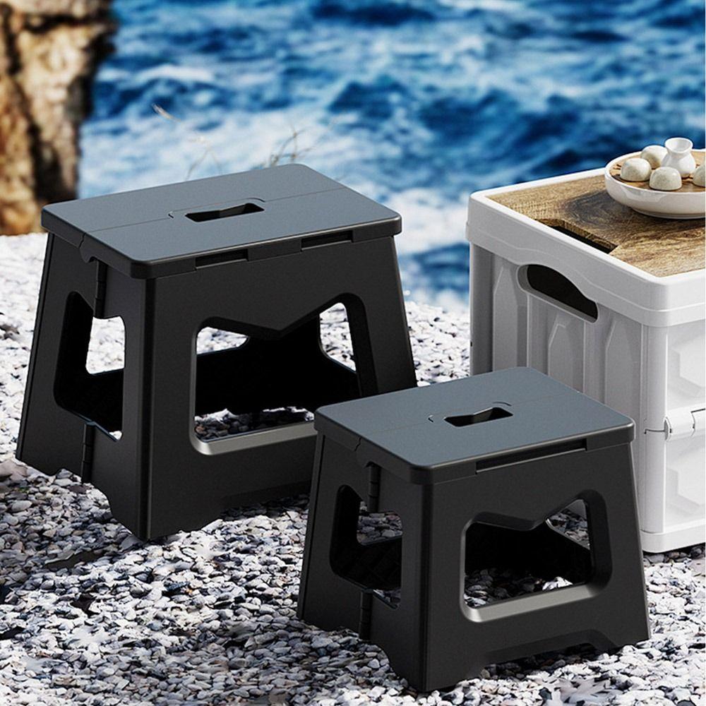 Thickened Folding Step Stool Lightweight Footstool Multi Purpose Foldable Stool Hiking