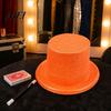 Reusable Party Hats for Annual Events Shiny Top Hats, Glitter Hat Adult Kids, Colorful Magician Hat, Victorian Dress Up Christmas Sparkling