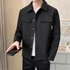 Men's Lapel Business Casual Jacket Spring and Autumn Loose Versatile Windproof