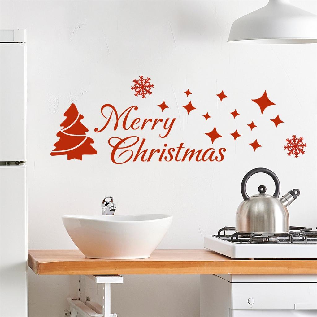 Рождественские наклейки Наклейки на окна торгового центра Наклейки для детской комнаты Наклейки на стену Набор рождественских украшений\15.7in