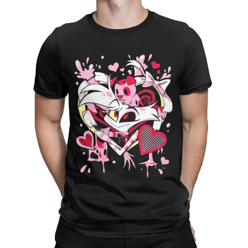 Женская футболка Vox Hazbins Hotel с коротким рукавом и круглым вырезом в стиле ретро, футболка больших размеров, свободная повседневная рубашка