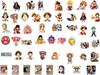 50 Аниме-стикеров One Piece: Ноутбук, Бутылка для воды, Багаж, Наклейки для телефона DIY