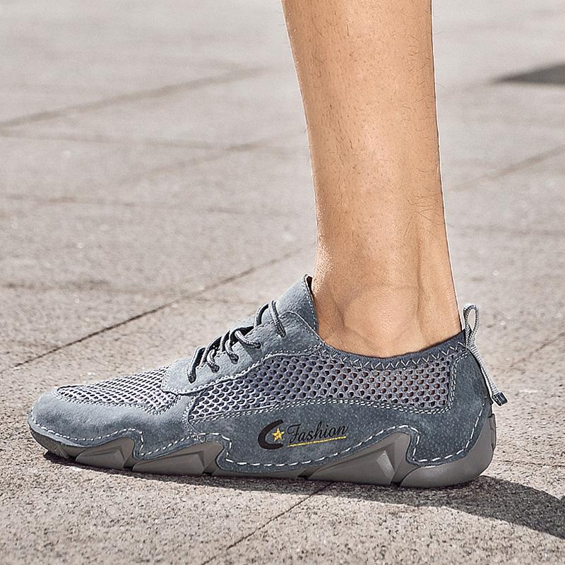 Summer Breathable Mesh Men Casual Loafers Comfortable Lightweight Non Slip Flats Moccasins Driving Walking Shoes for Men