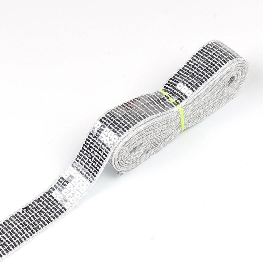 20 ярдов блестящей ленты с пайетками, бисерной кружевной отделкой, пайетками, швейной тканью для пэчворка, аппликации, рукоделия, украшения свадебного платья