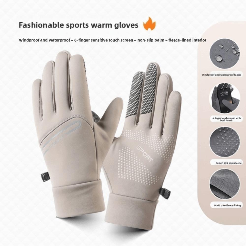 Full Finger Cycling Gloves Anti Slip Sports Mittens Unisex Winter Warm Gloves Cycling