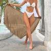 2023 Многоцелевое пляжное полотенце: Солнцезащитная шаль и юбка-фартук с кисточками для отдыха на европейском и американском побережье