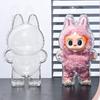 For Labubu Transparent Protective Case LABUBU Doll Protector Portable Pendant Storage Box for Labubu Clear Display Bag 1pc