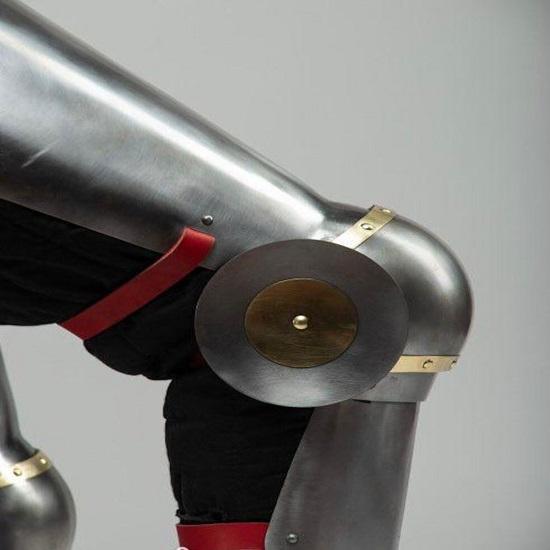 Комплект средневековой ручной работы для ног Стальной наголенник Доспех Костюм, Средневековый рыцарский доспех для ног Larp Косплей Поножи Доспех, Реконструкция подарочный предмет.