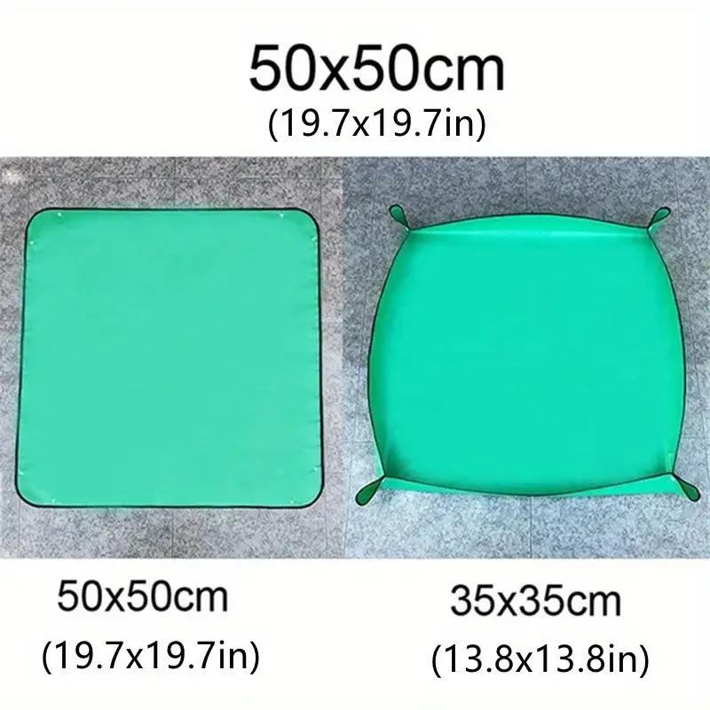 1pc Planting Mat PE Gardening Potting Mat DIY Foldable Waterproof Flower Plant Transplanting Mats For Gardening Tools, 19.69/25.