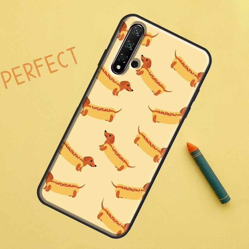 Чехол для собаки таксы для Huawei P30 Pro P20 P40 Lite Nova 8i 7i 3i 11i 5T 9 10 SE Y60 Y61 Y70 Y90 P Smart Z