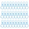30pcs Lobster Claw Fastener Keychain Swivel Trigger Clips Zinc Alloy Colorful Key Chain Clips Snap Hook Jump Flat Split Ring DIY Craft Jewelry Light
