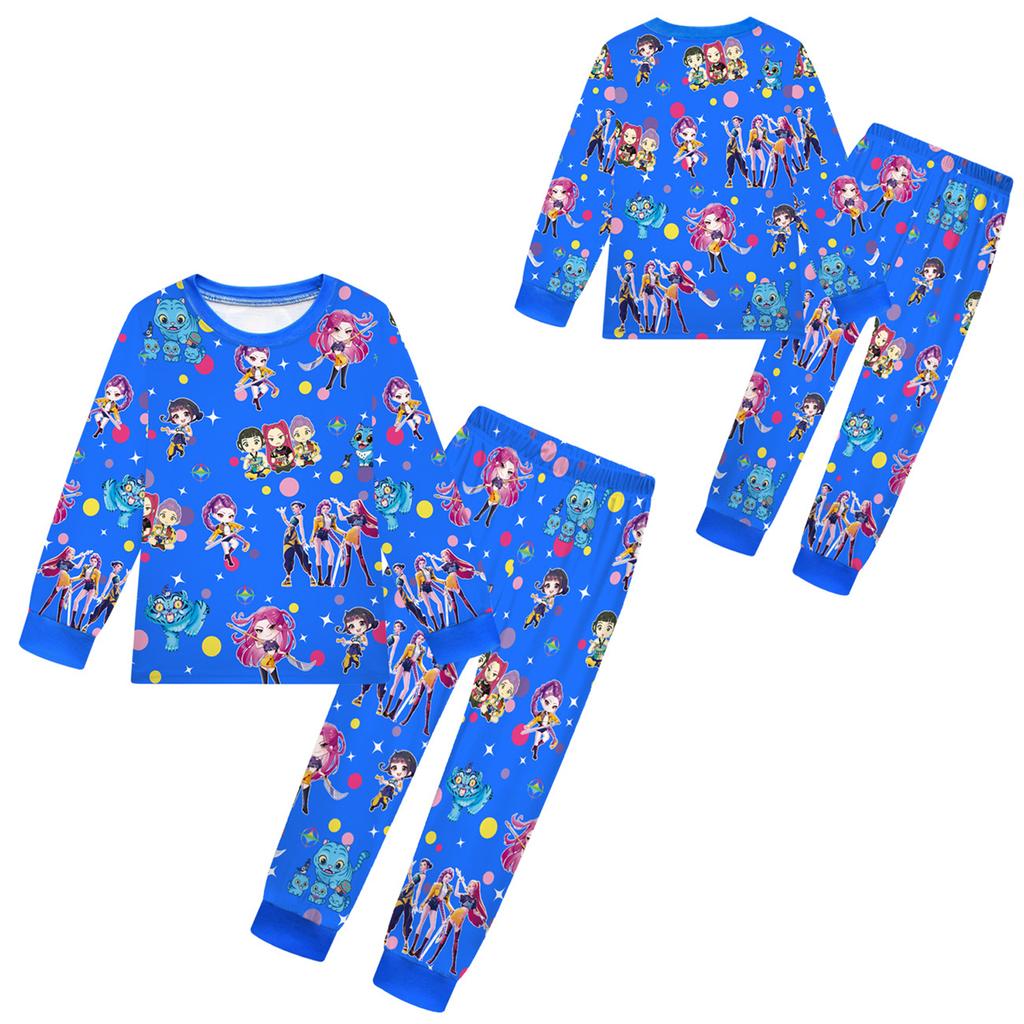 Children's Fashion Suit Skirt Round Neck Long Sleeve Top Pants