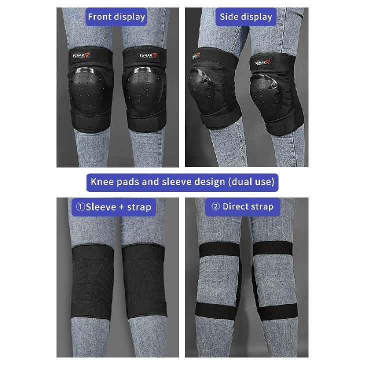 Anti Fall Motorcycle Armor Set Knee Elbow Pads Off Road Short Style 4Pcs Protective Riding Gear For Men Women Motocross