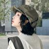 Forward Hat Female, Designer'S Own Model, Large Version Showing Face Small Japanese Literary Hat Female Retro Painter Beret