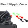 10 Pieces Brake Bleeder Silicone Grease Fitting Cap Rubber Dust Cover Brake Bleeder Screw Caps  for Mountain Road Bike