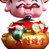 Китайская статуэтка Бог Богатства Статуя Коллекция Ремесла Фэн-шуй для Гостиной Подарок на Новоселье