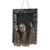 Animated Halloween Decoration Hanging Skull/Ghost/Pumpkin Man Prisoner with Light-up Eyes And Spooky Sounds for Home Porch Party Haunted House Decor