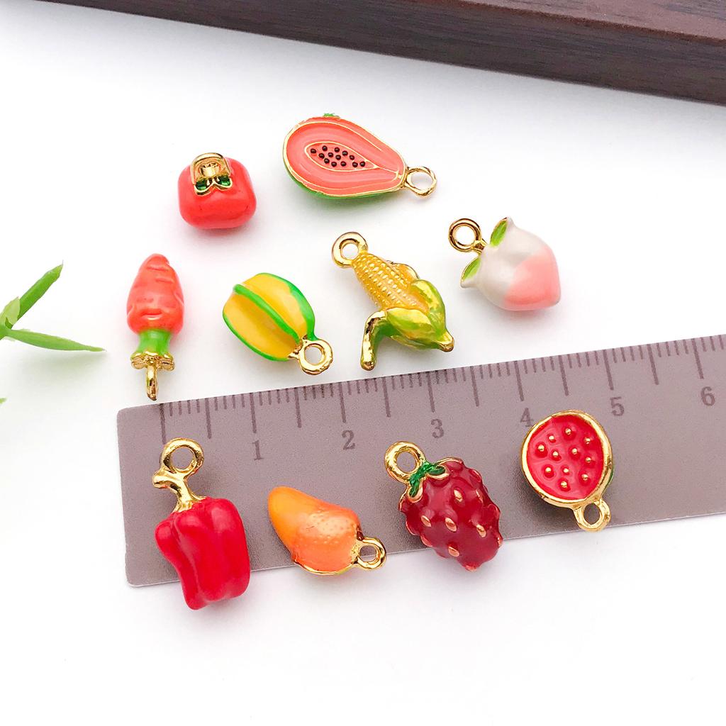 Fruit Pendant Strawberry Watermelon Pepper Corn DIY Jewelry Accessories