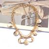 Design Fulok Alloy Moon Sun Pendant Necklace Women'S Year Collarbone Chain
