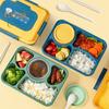Bento Lunch Box with Leakproof Sauce Box Multi-Compartment Snack Box Meal Prep Containers for School Office Picnic