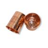 Pure Copper Water 6 Glass Set Hand Made | With Beautifully Embosed Engraving Design | Drinkware with Ayurvedic Health Benefits