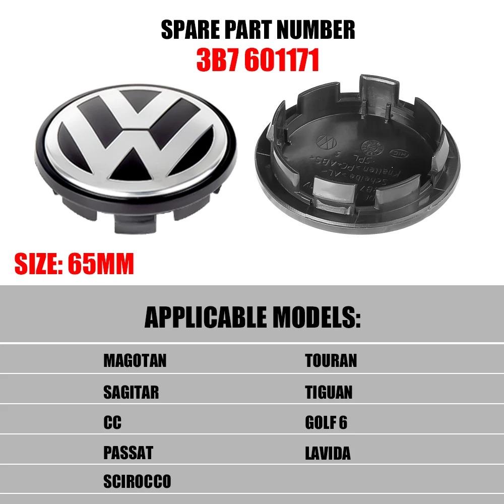 4Pcs Car Styling 56/65/66MM Wheel Center Hub Caps Cover For Volkswagen VW R R32 MK4 GTI Golf Polo Tiguan Passat Jetta TouranLP9