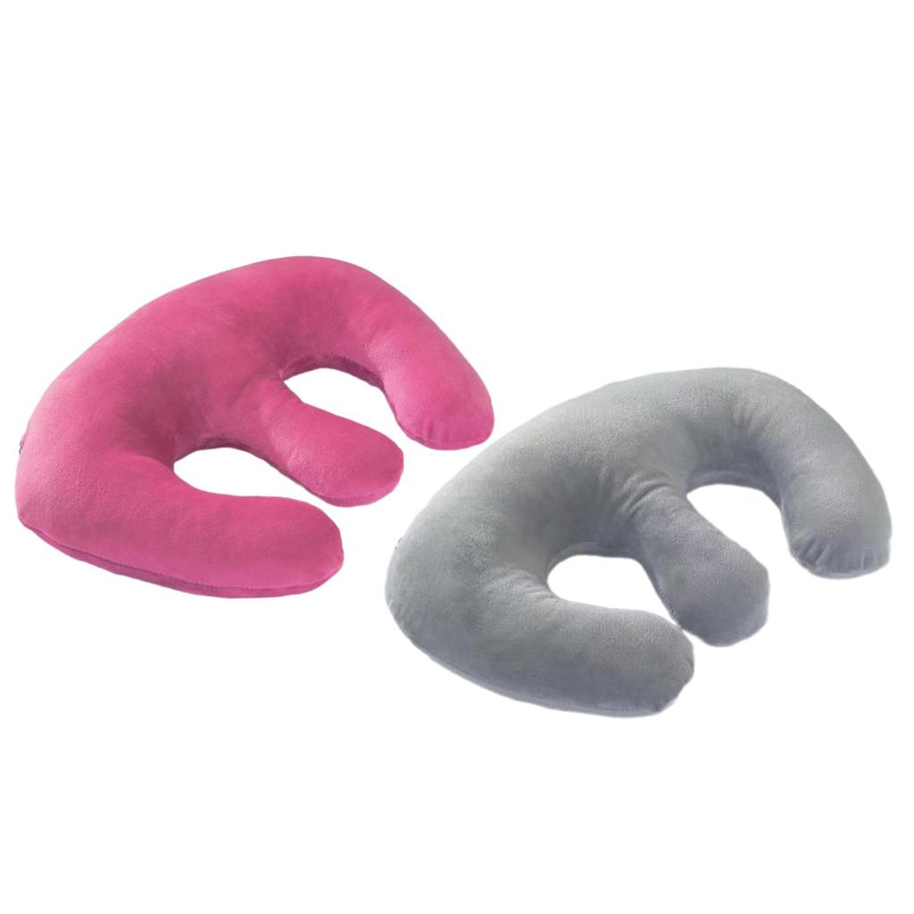 Breast Pillow Portable Chest Pad Beauty Salon Breast Support Pillow Massage Bolster Pillow Cushion Hollow Pillow for Travel SPA