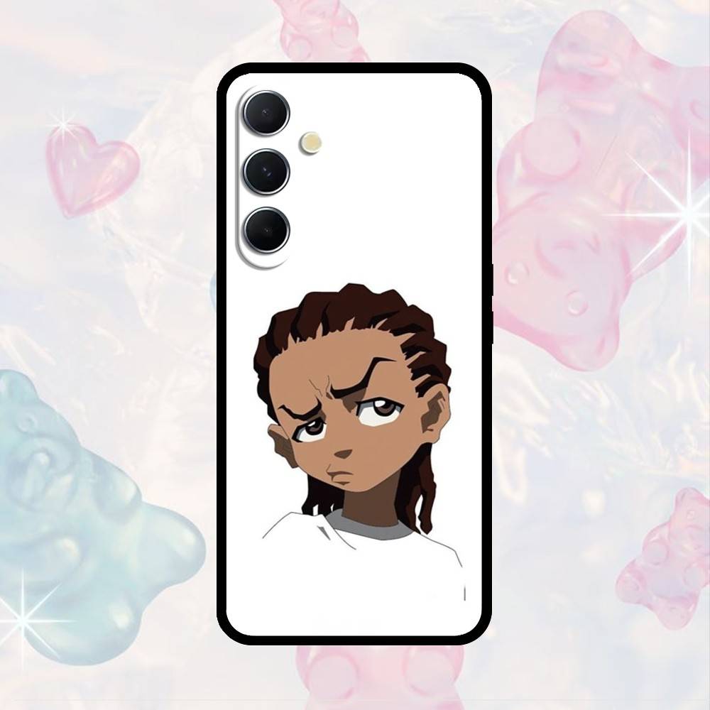 AAA The Boondocks Чехол для телефона Samsung S25, S24, S21, S22, S23, S30, Ultra, S20, Plus, Fe, Note, 10, 9, 5G Черный Чехол